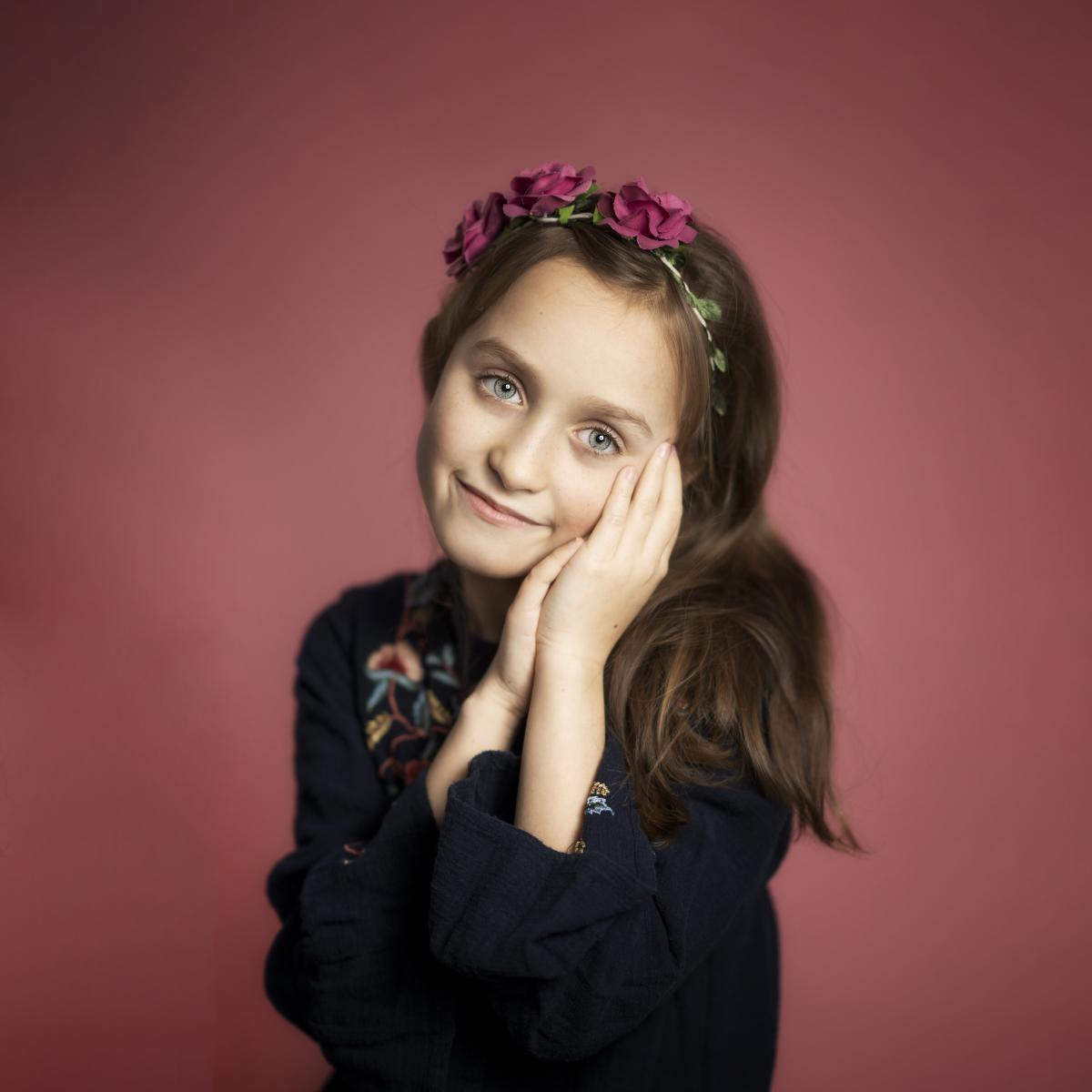 Czesława Włuka- Pani o czerwonych włosach, fotografia studyjna