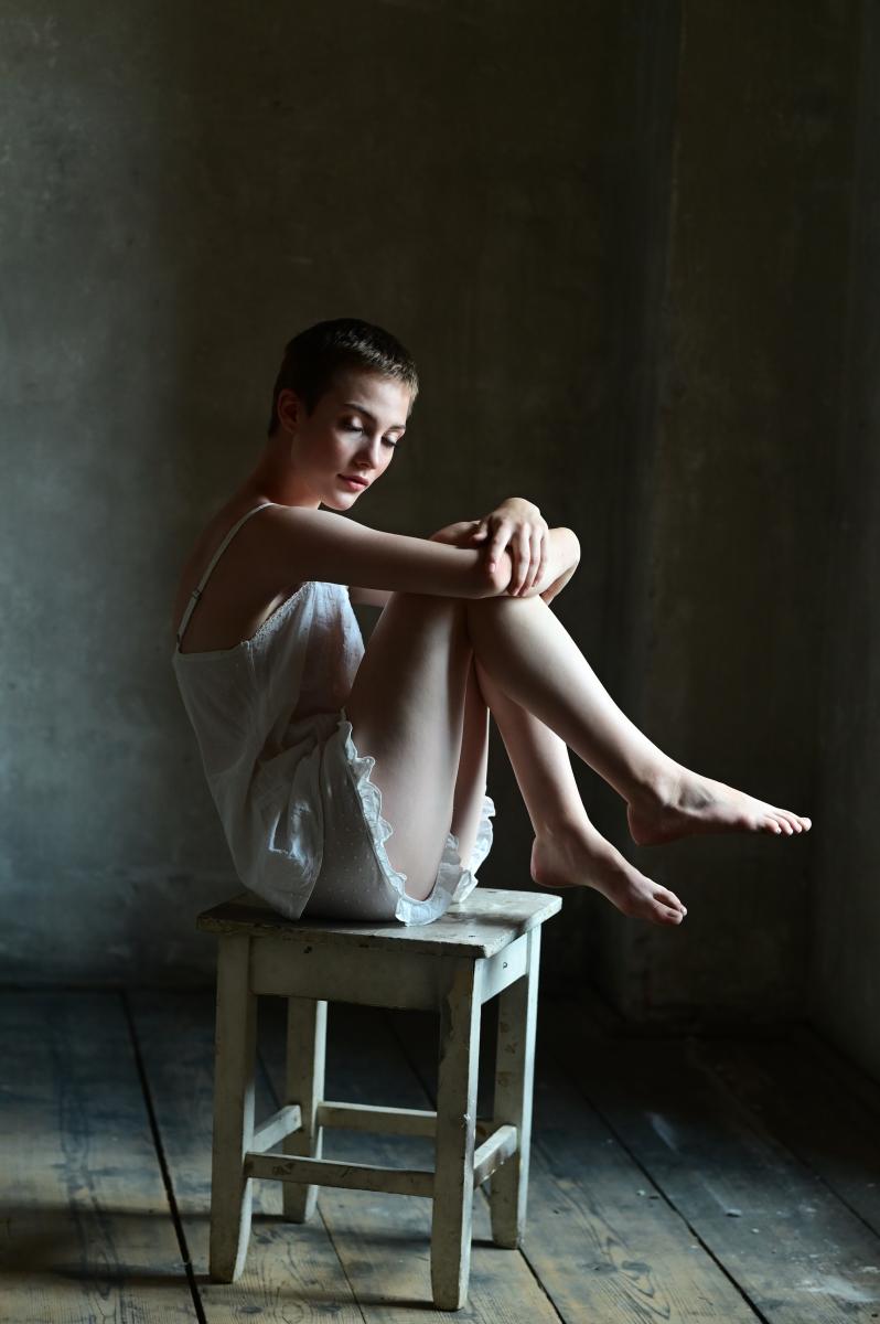 Fotografia portretowa- Czesława Włuka- Pani o czerwonych włosach