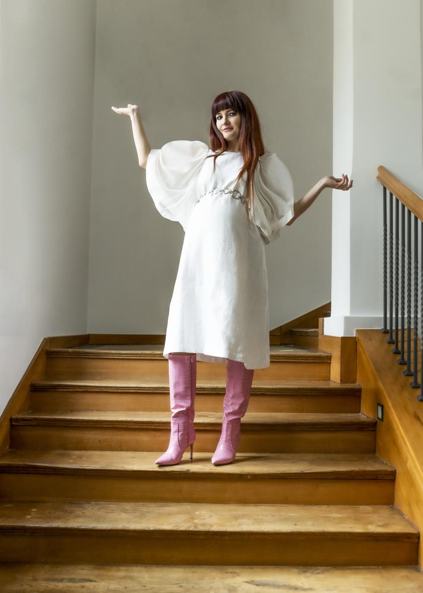 Sesja ciążowa- Czesława Włuka- Pani o czerwonych włosach