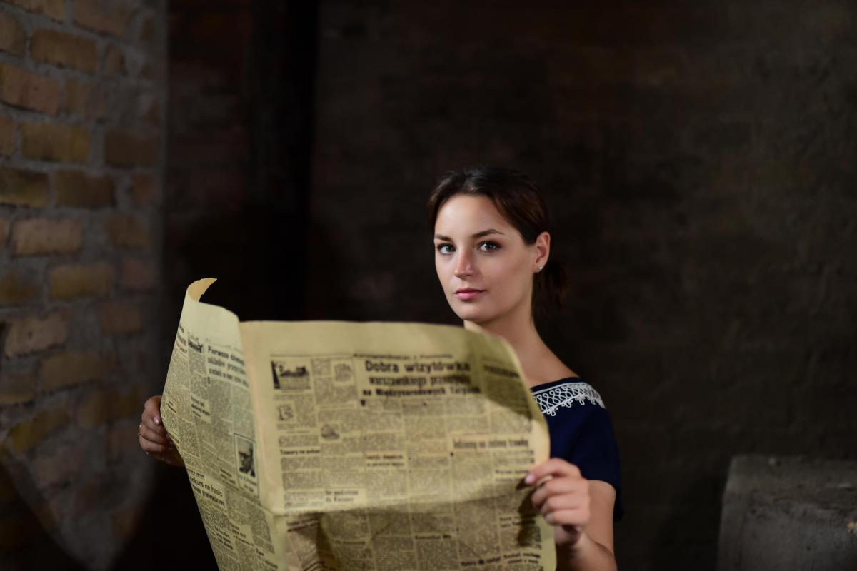 Czesława Włuka- Pani o czerwonych włosach, fotografia- Lubliniec