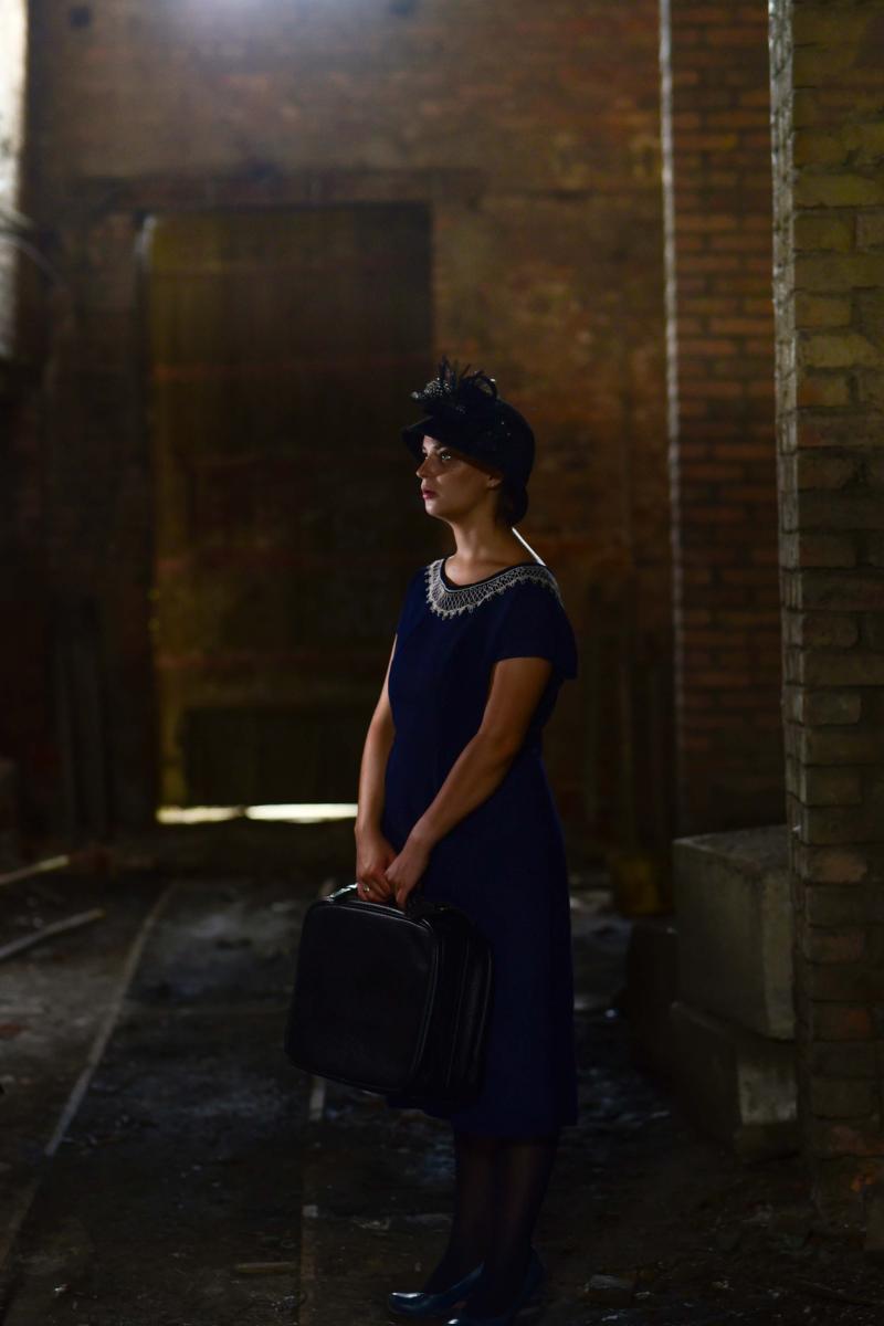 Czesława Włuka- Pani o czerwonych włosach, fotografia- Lubliniec