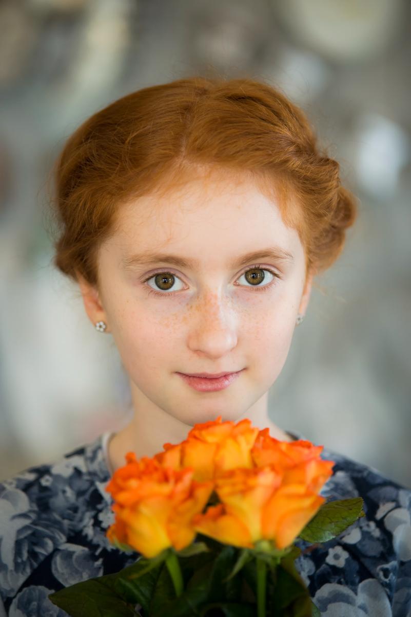 Fotografia portretowa- Czesława Włuka- Pani o czerwonych włosach