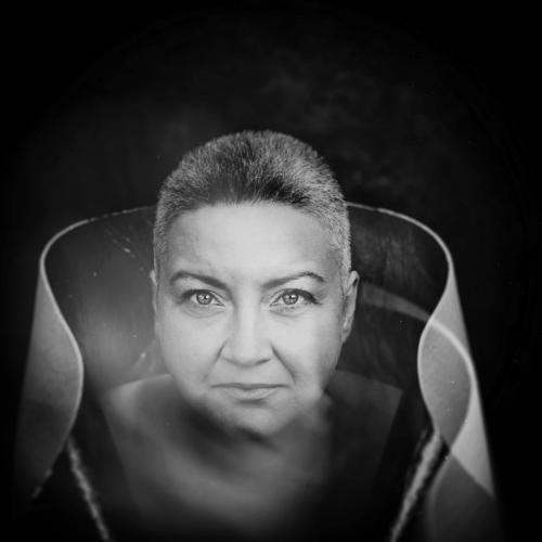 Gosia- portret z kotem